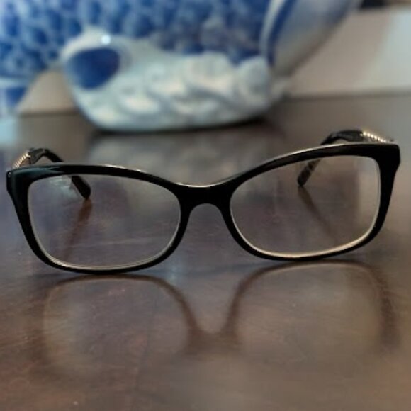 O10 CHANEL Eyeglasses w/ Black Quilted Case & Cleaning Cloth - Picture 9 of 13